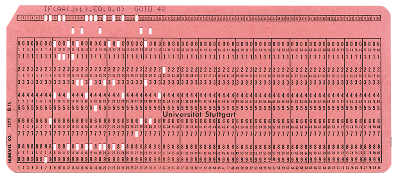 Computer punch card